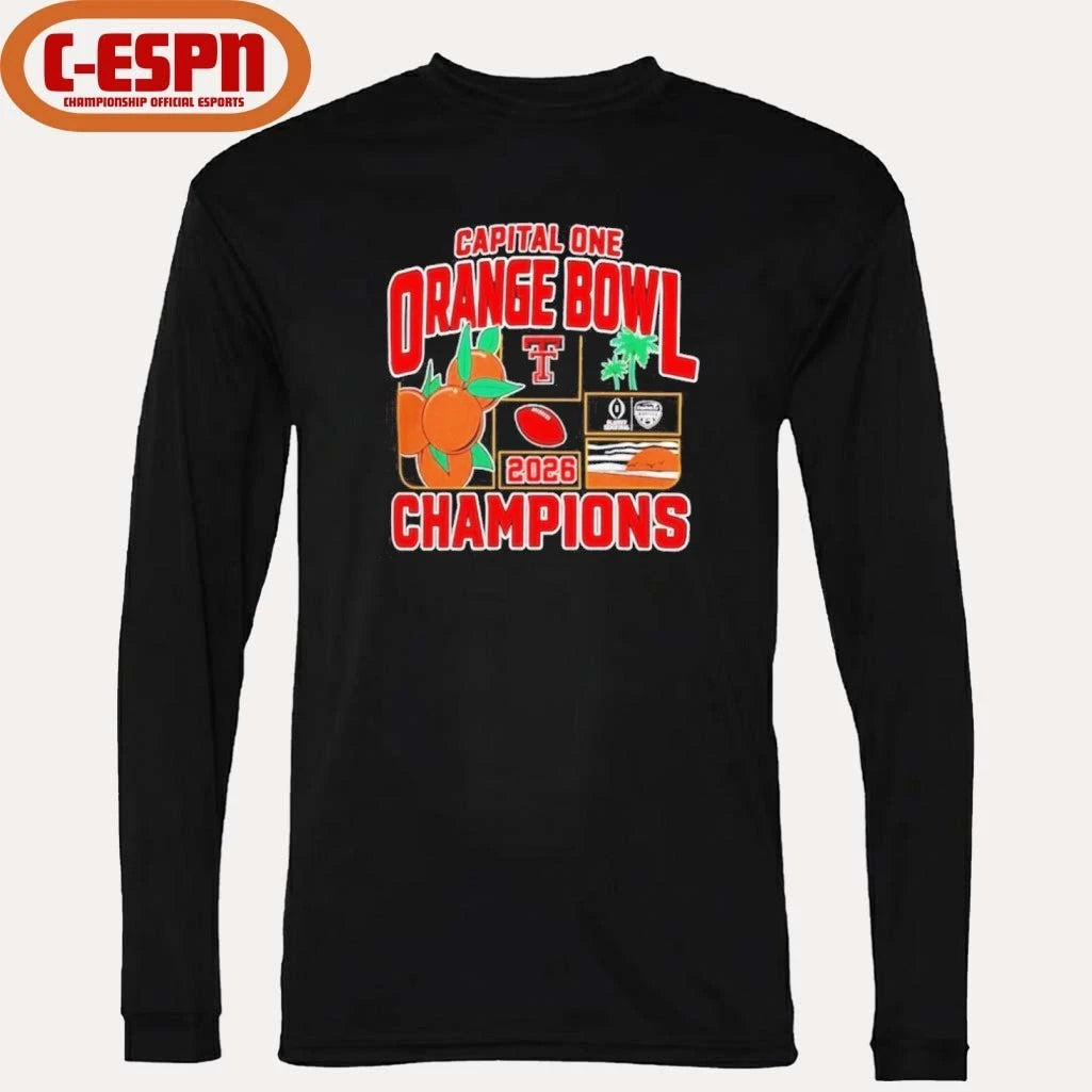 Official Texas Tech Red Raiders Orange Bowl Champions 2025-26 CFP shirt