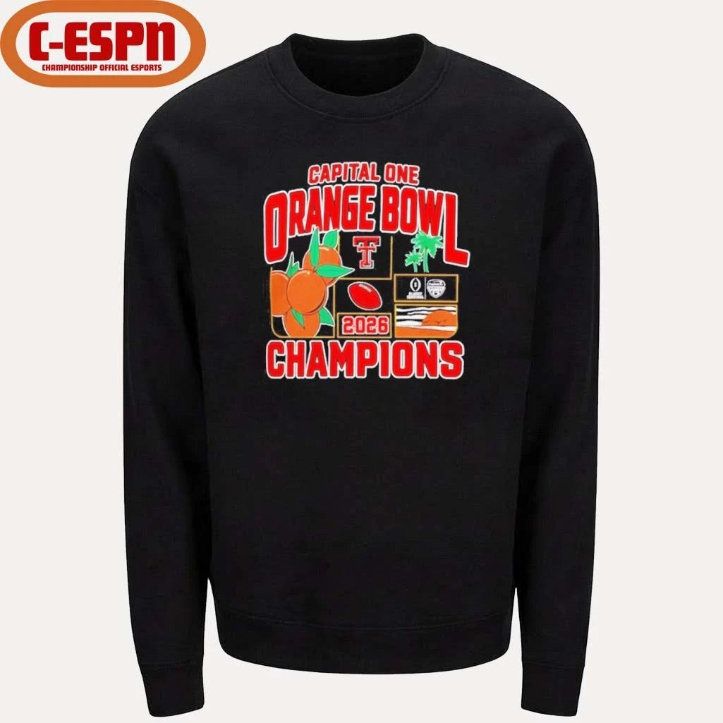 Official Texas Tech Red Raiders Orange Bowl Champions 2025-26 CFP shirt