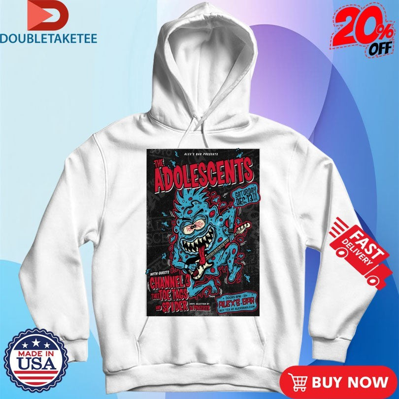 Official The Adolescents In Long Beach CA On Dec 13 2025 Shirts