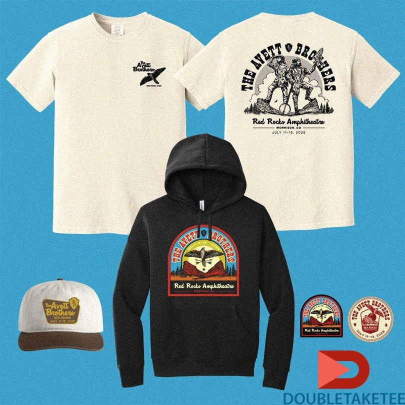 Official The Avett Brothers Red Rocks Amphitheate Morrision Co 2025 Bird Shirts