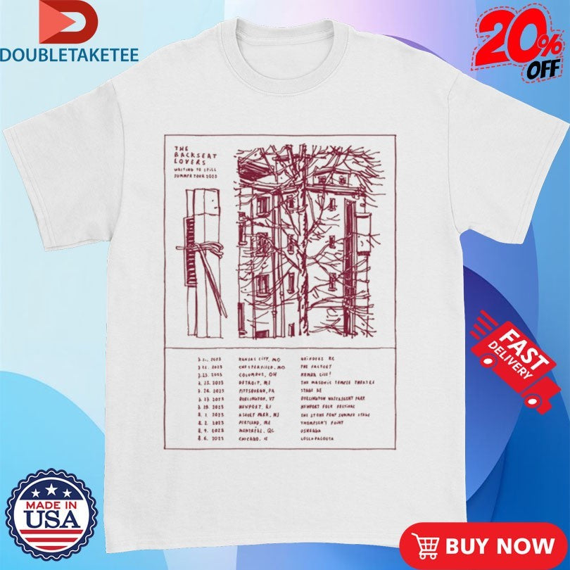 Official The Backseat Lovers US Tour 2023 Summer Shirts