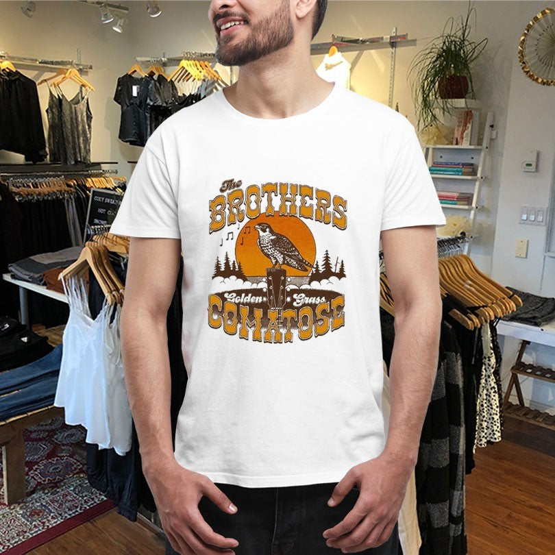 Official The Brothers Comatose Golden Grass Guitar Bird Shirts