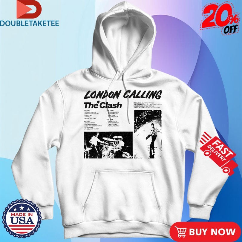 Official The Clash London Calling Album Shirts