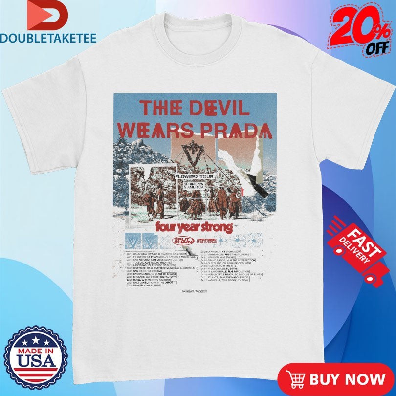 Official The Devil Wears Prada Spring USA Tour 2026 Dates Shirts