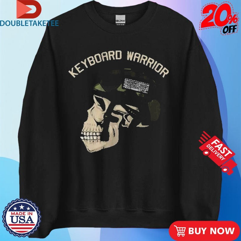 Official The Fat Electrician Keyboard Warrior Skull Shirts