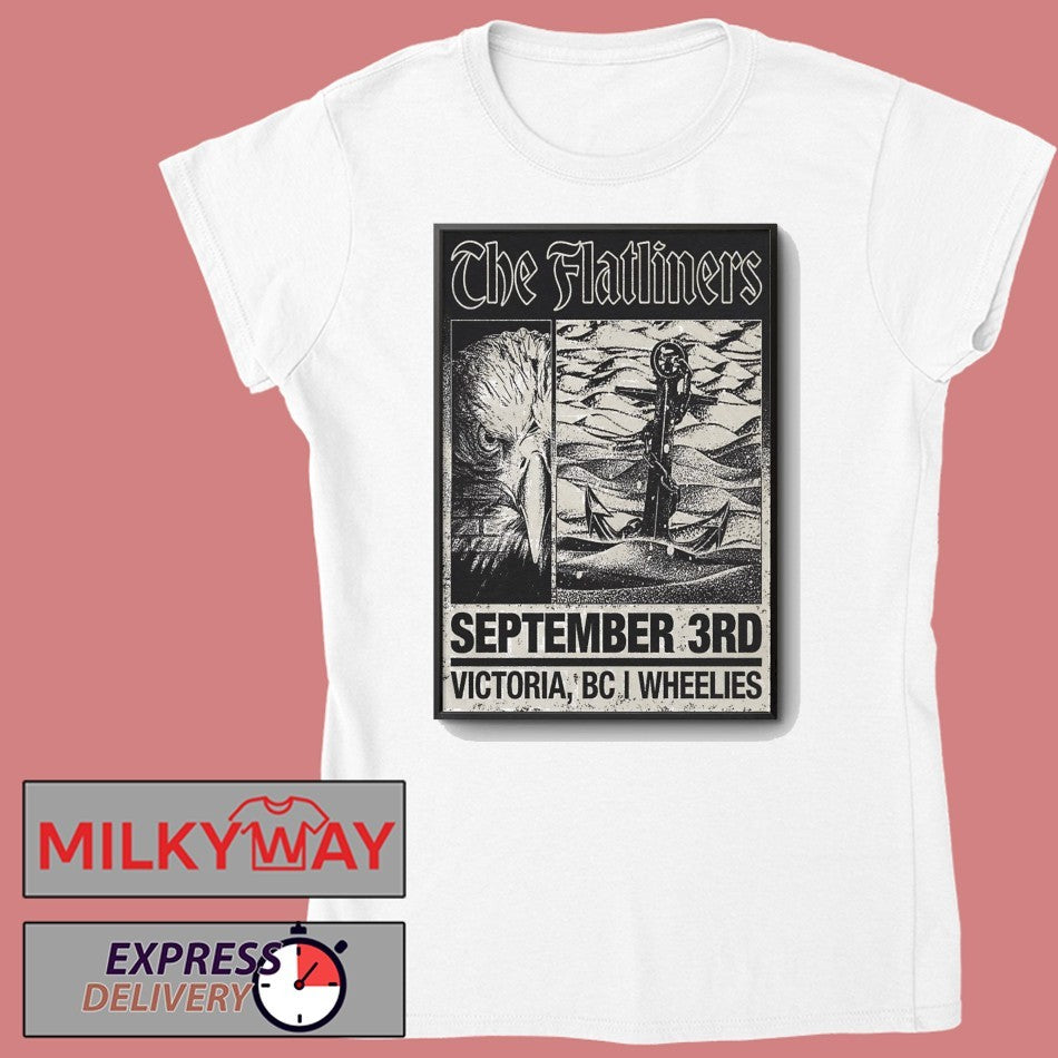 The Flatliners September 3 2026, Victoria BC Poster shirt