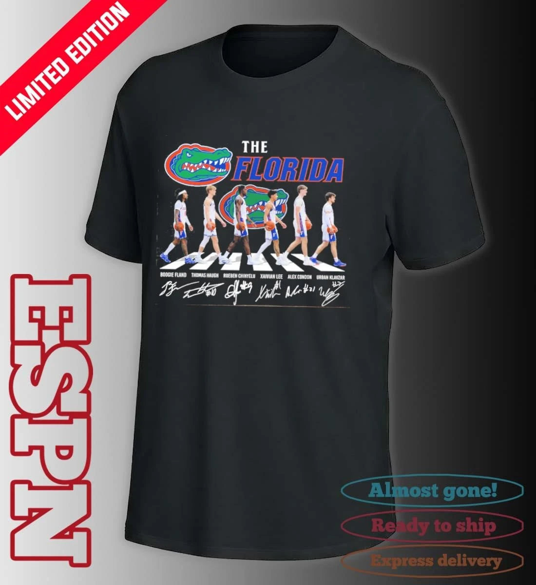 Official The Florida Gators Men’s Basketball Abbey Road Shirt