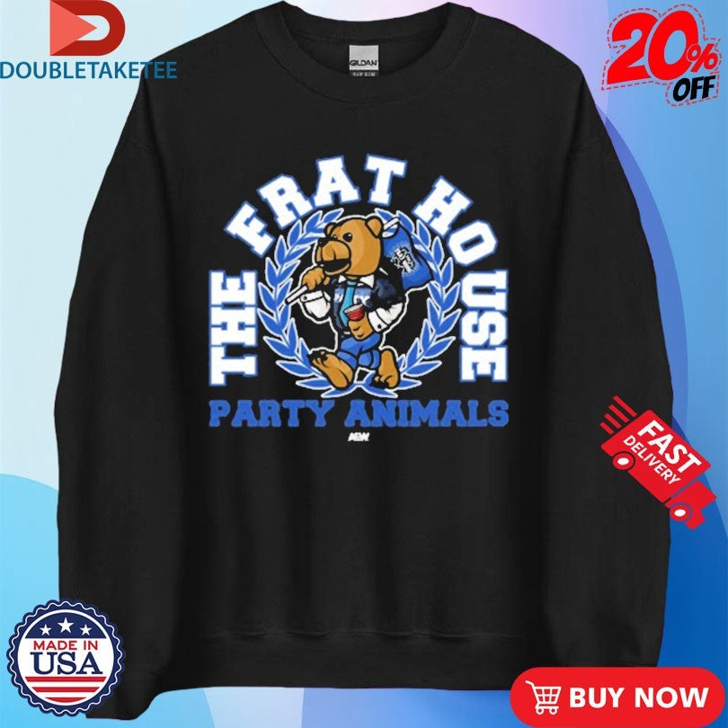 Official The Frat House Party Animals AEW Shirts