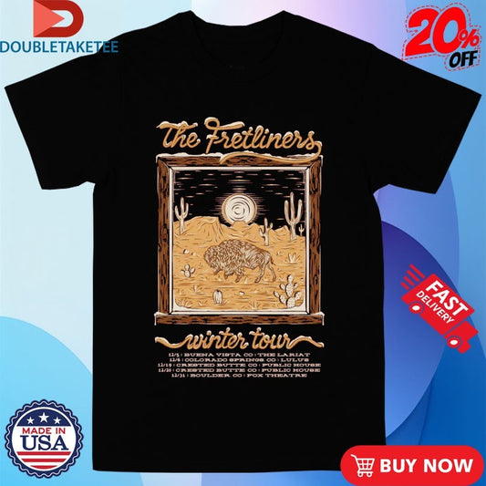 Official The Fretliners Winter Tour 2025 Buffalo Bison Desert Shirts