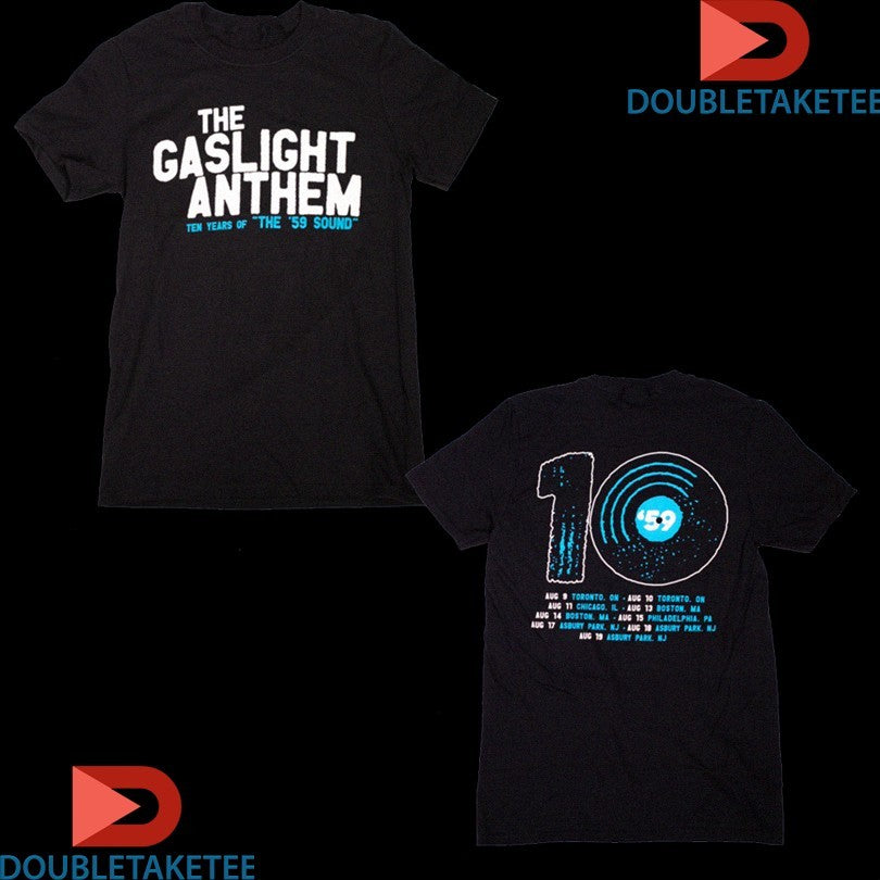 Official The Gaslight Anthem 10 Years Of The 59 Sound Shirts