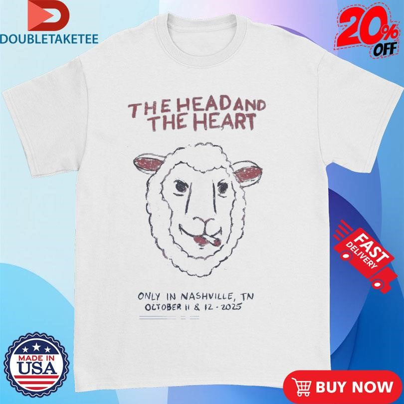 Official The Head And The Heart In Nashville, TN 10.11.2025 Sheep Cigarettes Shirts