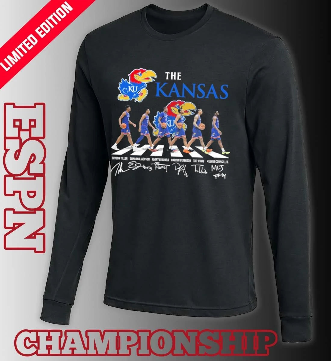 Official The Kansas Jayhawks Men’s Basketball Abbey Road Shirt