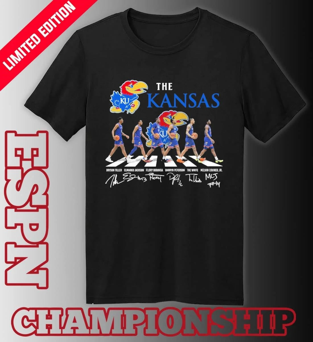 Official The Kansas Jayhawks Men’s Basketball Abbey Road Shirt