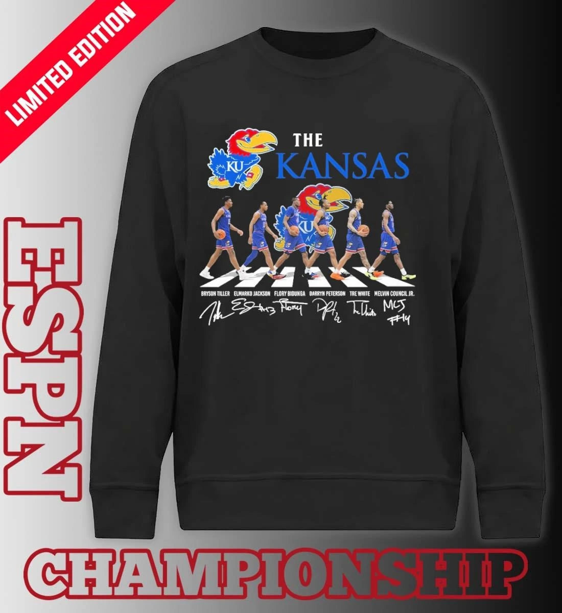 Official The Kansas Jayhawks Men’s Basketball Abbey Road Shirt