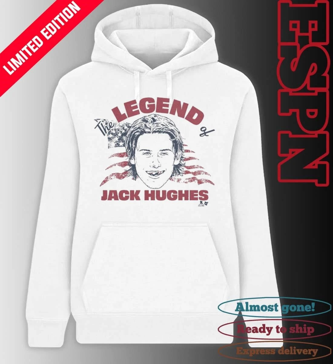 Official The Legend of Jack Hughes 2026 Shirt
