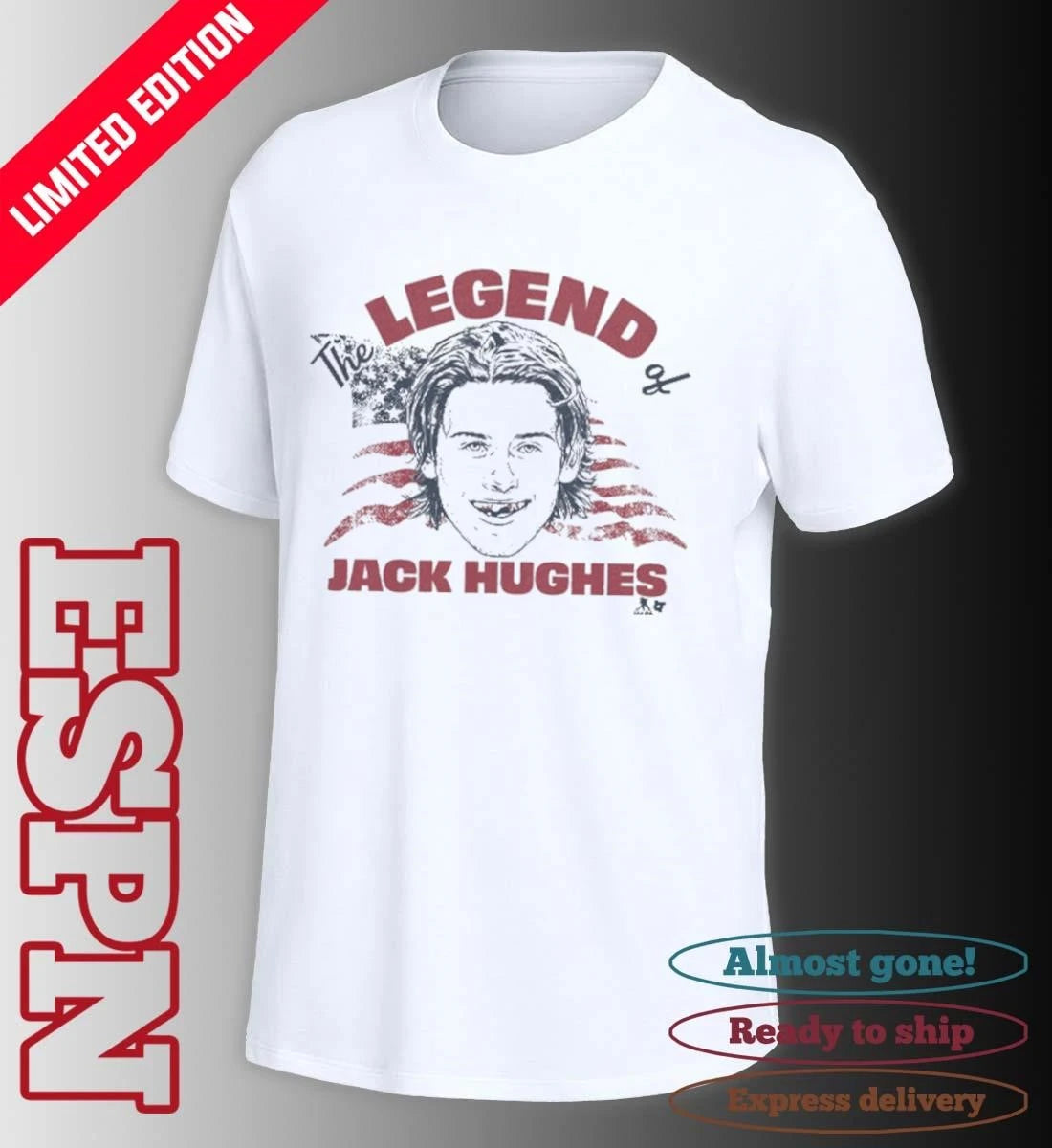 Official The Legend of Jack Hughes 2026 Shirt