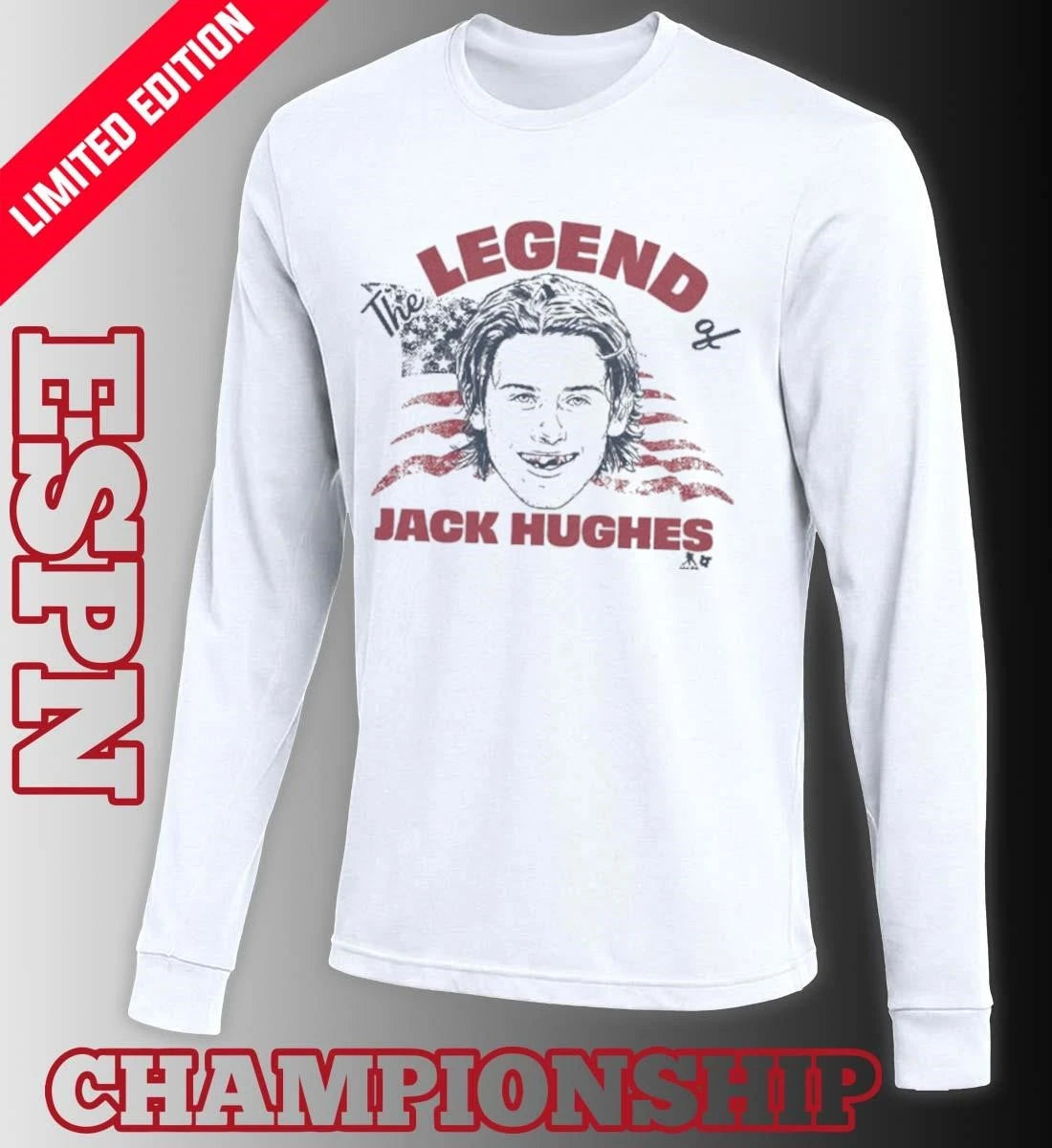 Official The Legend of Jack Hughes 2026 Shirt