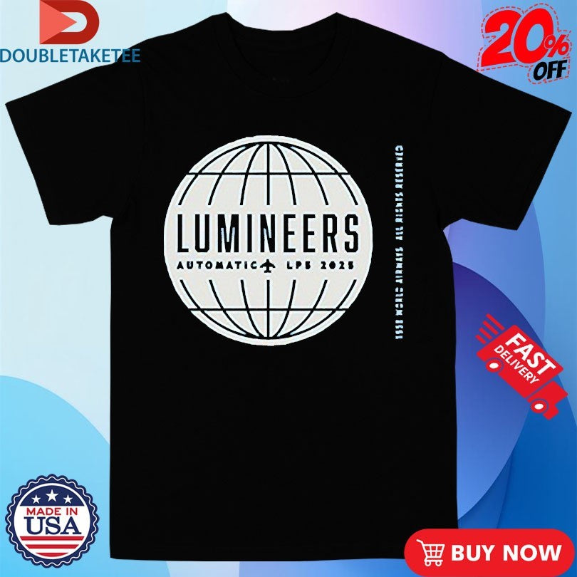 Official The Lumineers Automatic Tour 2025 LP5 Globe Shirts
