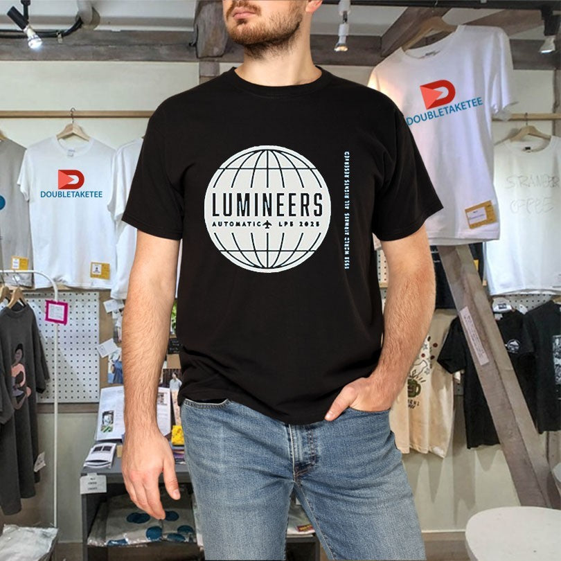 Official The Lumineers Automatic Tour 2025 LP5 Globe Shirts