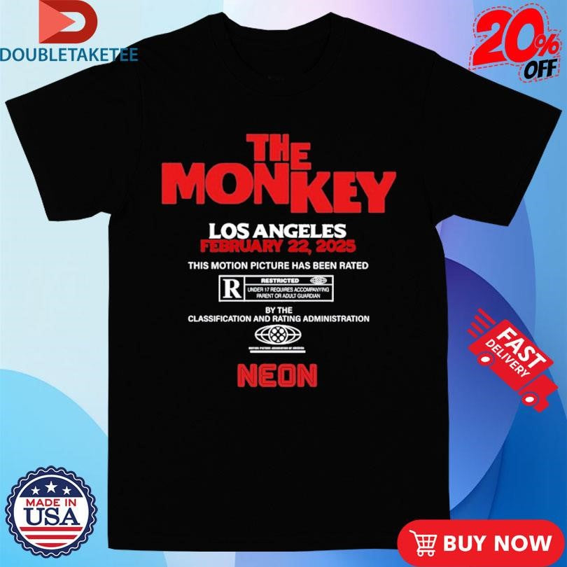 Official The Monkey Los Angeles February 22 2025 Event Neon Shirts