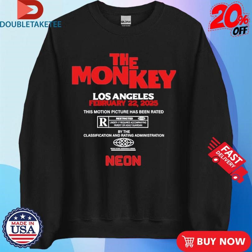 Official The Monkey Los Angeles February 22 2025 Event Neon Shirts
