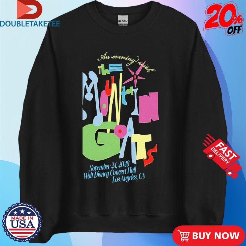 Official The Mountain Goats 11 24 2026 Los Angeles CA Shirts