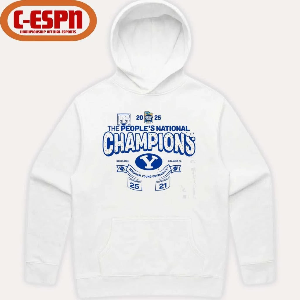 Official The People’s National Champions Pop-tarts Bowl BYU Cougars Score Shirt