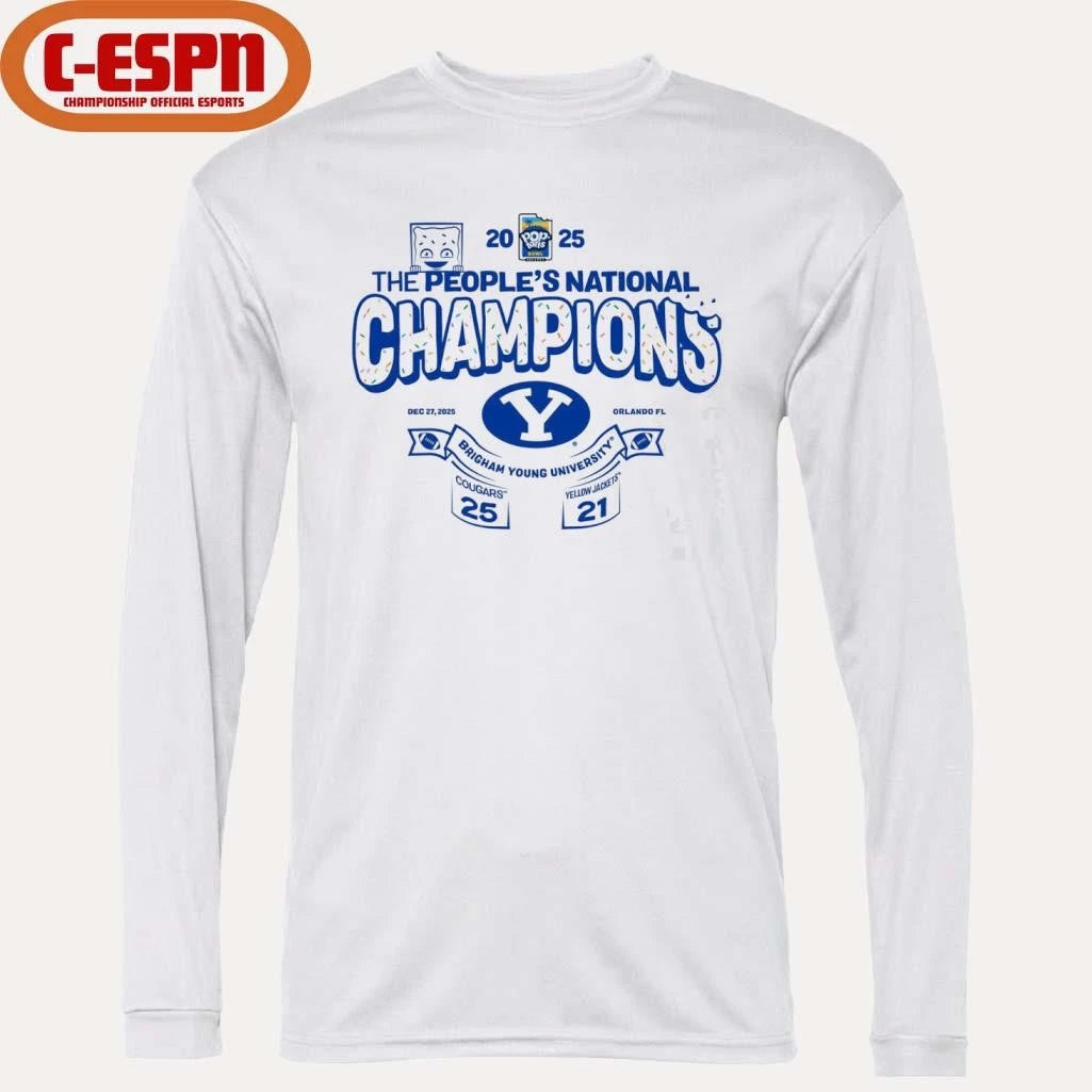 Official The People’s National Champions Pop-tarts Bowl BYU Cougars Score Shirt