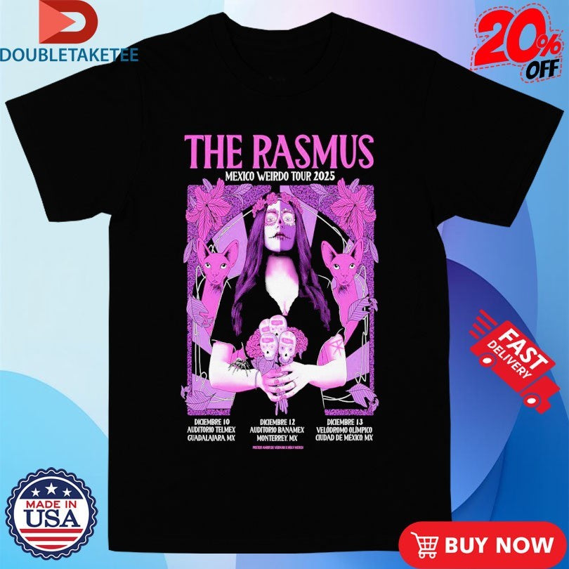 Official The Rasmus Mexico Weirdo Tour 2025 Shirts