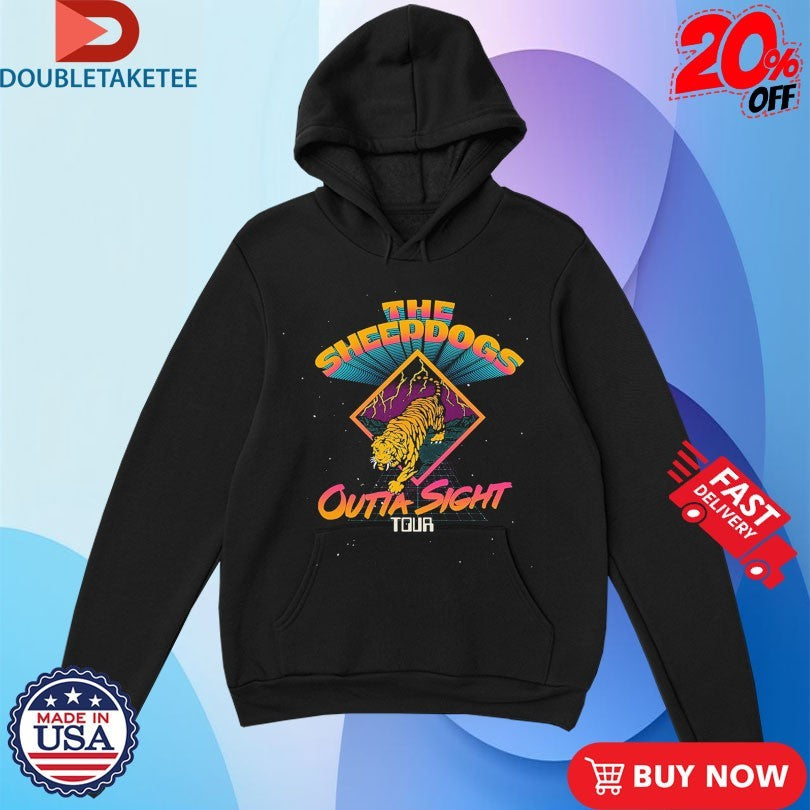 Official The Sheepdogs Outta Sight Tour Tiger Shirts