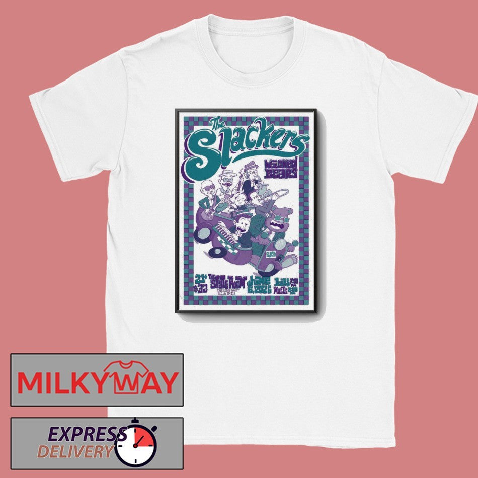 The Slackers Jun 6 2026 The State Room in Salt Lake City UT Poster shirt