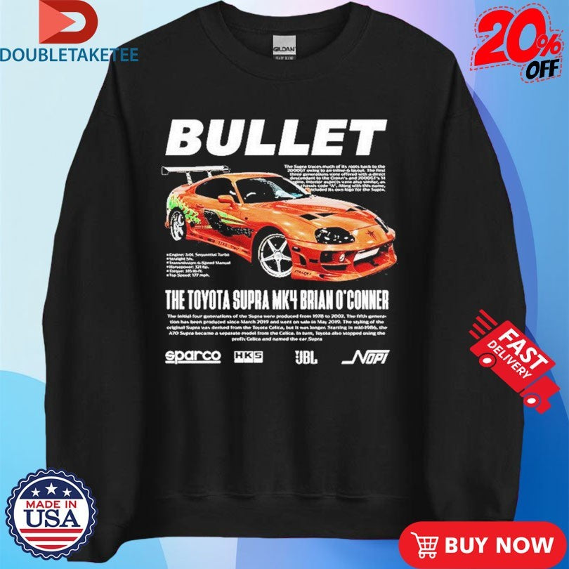 Official The Toyota Supra Mk4 Brian O’Conner Shirts