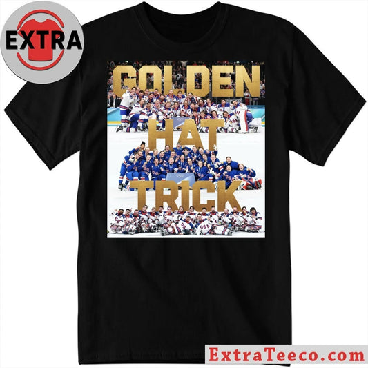 Official The U.S. hockey team celebrates their Olympic gold medal victory Logo Shirt