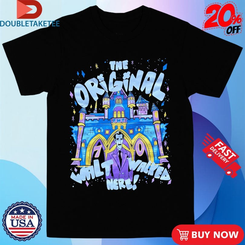 Official The Walt Walked Here Flying House Threads Shirts