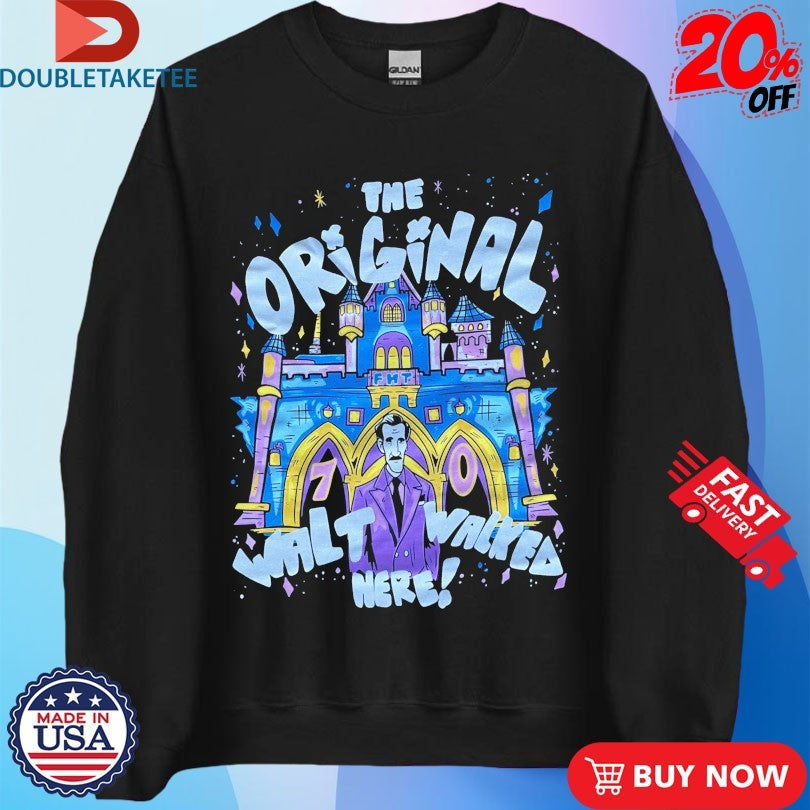 Official The Walt Walked Here Flying House Threads Shirts