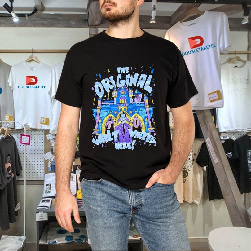 Official The Walt Walked Here Flying House Threads Shirts
