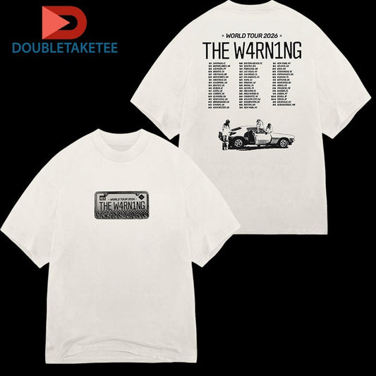 Official The Warning World Tour 2026 Dates Car Shirts