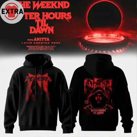 Official The Weeknd After Hours Til Dawn Latin America Tour Limited Edition Hoodie Shirt
