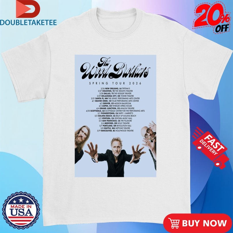 Official The Wood Brothers Springs Tour 2026 Shirts