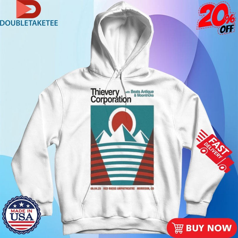 Official Thievery Corporation 06.04.2026 Red Rocks Shirts