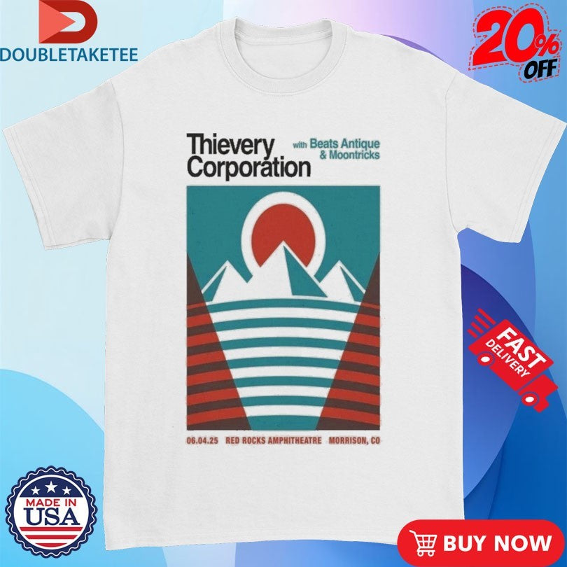 Official Thievery Corporation 06.04.2026 Red Rocks Shirts