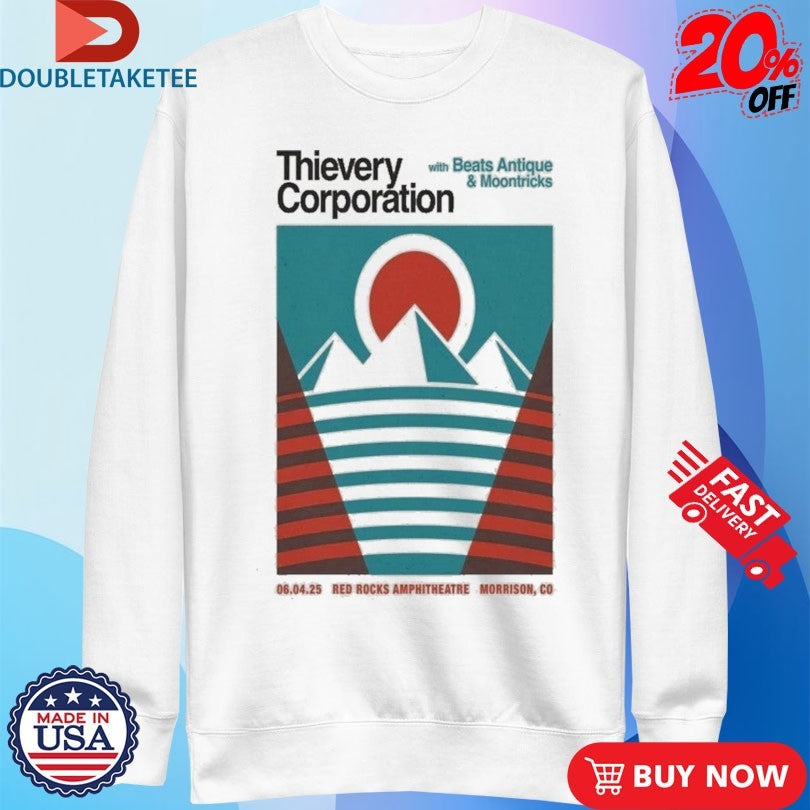 Official Thievery Corporation 06.04.2026 Red Rocks Shirts