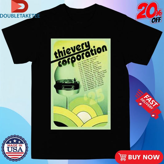 Official Thievery Corporation The Midwest And South Tour 2025 Shirts