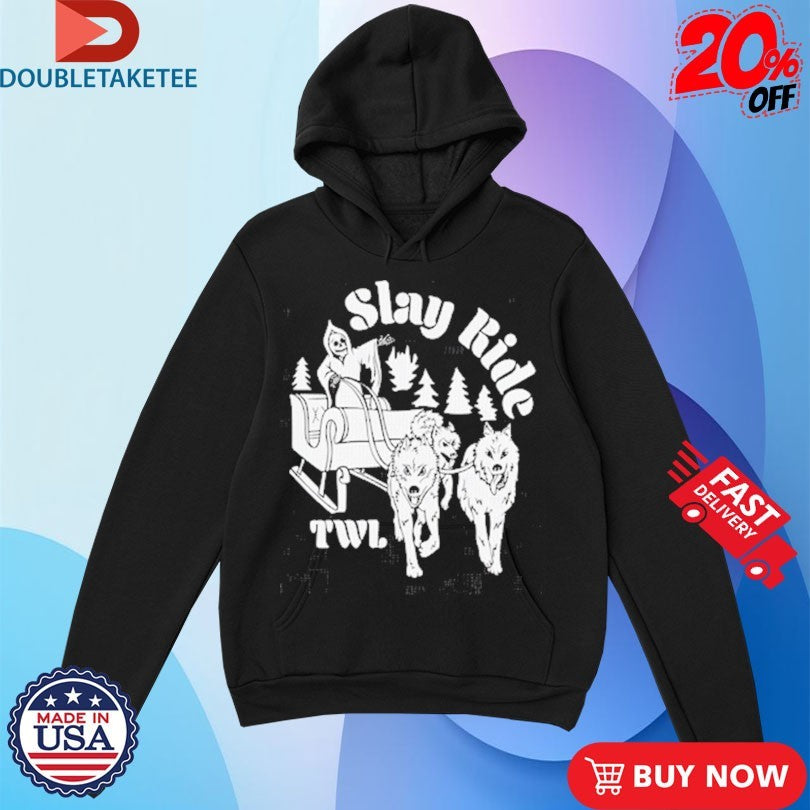 Official This Wild Life Slay Ride Holiday Christmas Grim Reaper Wolves Shirts