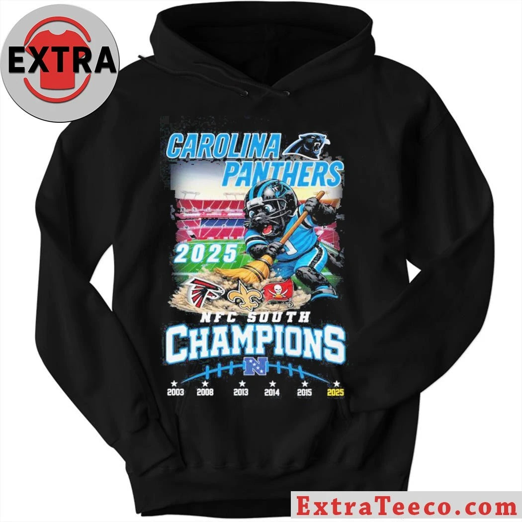 Official This t-shirt commemorates the Carolina Panthers football team winning the NFC South championship in 2025 Shirt