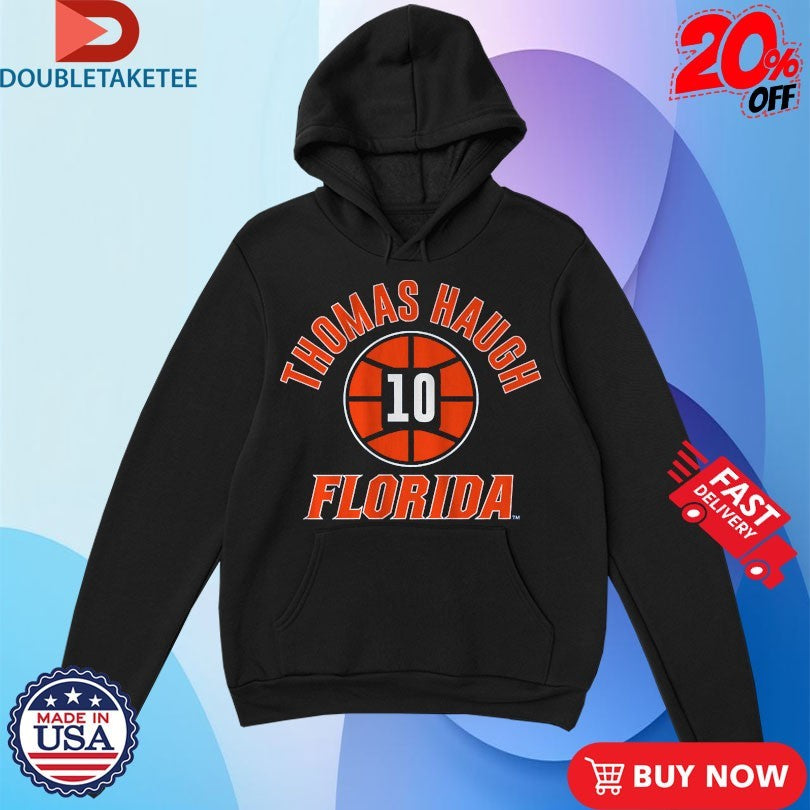 Official Thomas Haugh Name Number Ball 10 Florida Gators Shirts