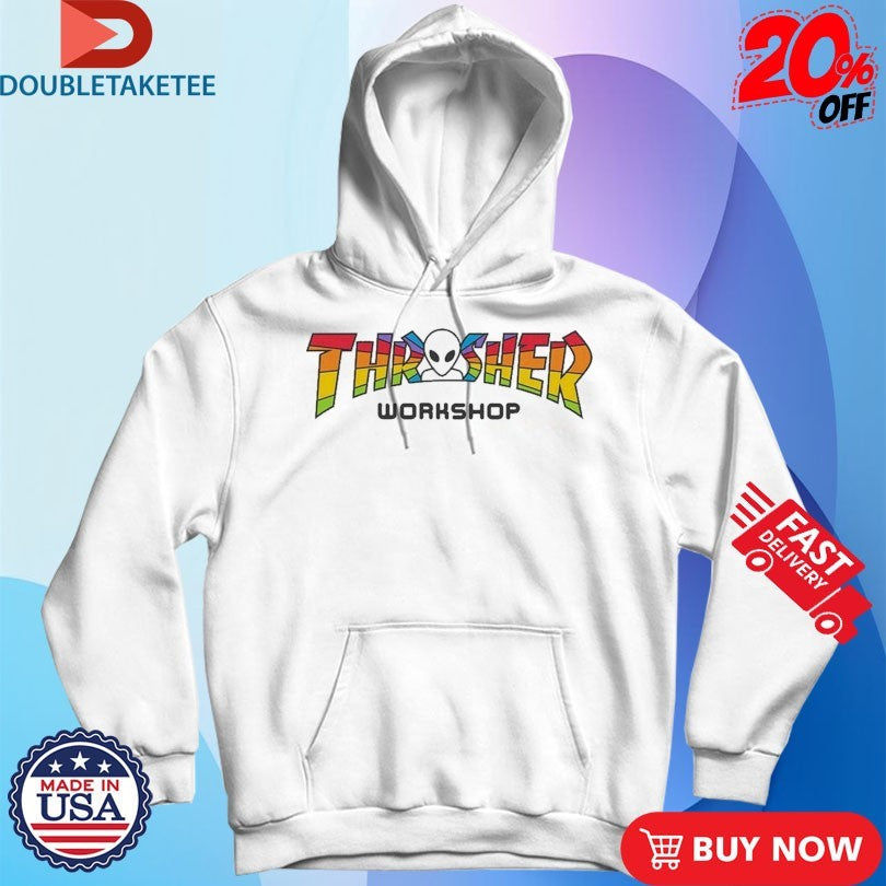 Official Thrasher X Alien Workshop Spectrum Pride Shirts