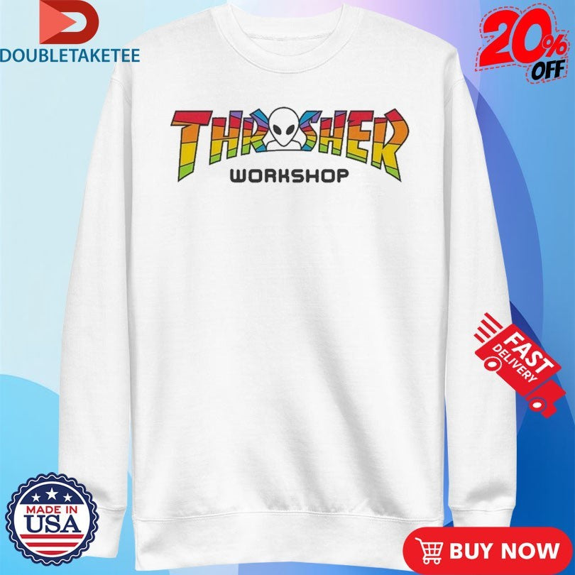 Official Thrasher X Alien Workshop Spectrum Pride Shirts