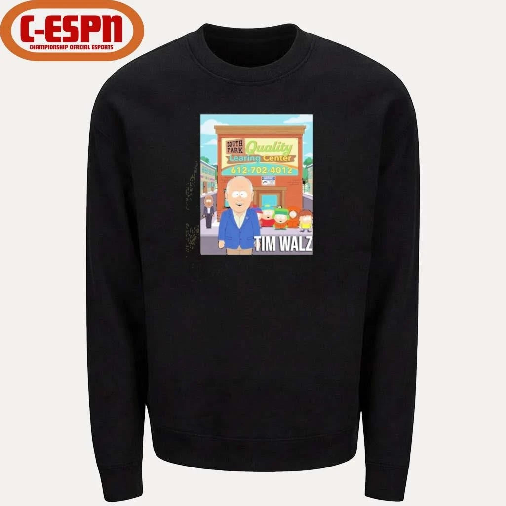 Official Tim Walz South Park Quality Learning Center Shirt