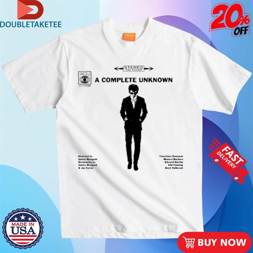 Official Timothée Chalamet A Complete Unknown Stereo 360 Sound ACU T-Shirts